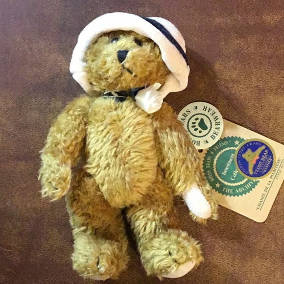 VINTAGE BOYDS BEARS & FRIENDS Pink-Hat Jointed Plush Trio (2 NWT) 1990s–Y2K Gift - Picture 7 of 15